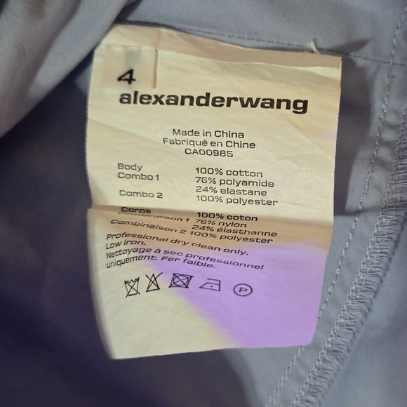 Alexander Wang Sky Blue Mini Dress - Picture 4 of 4